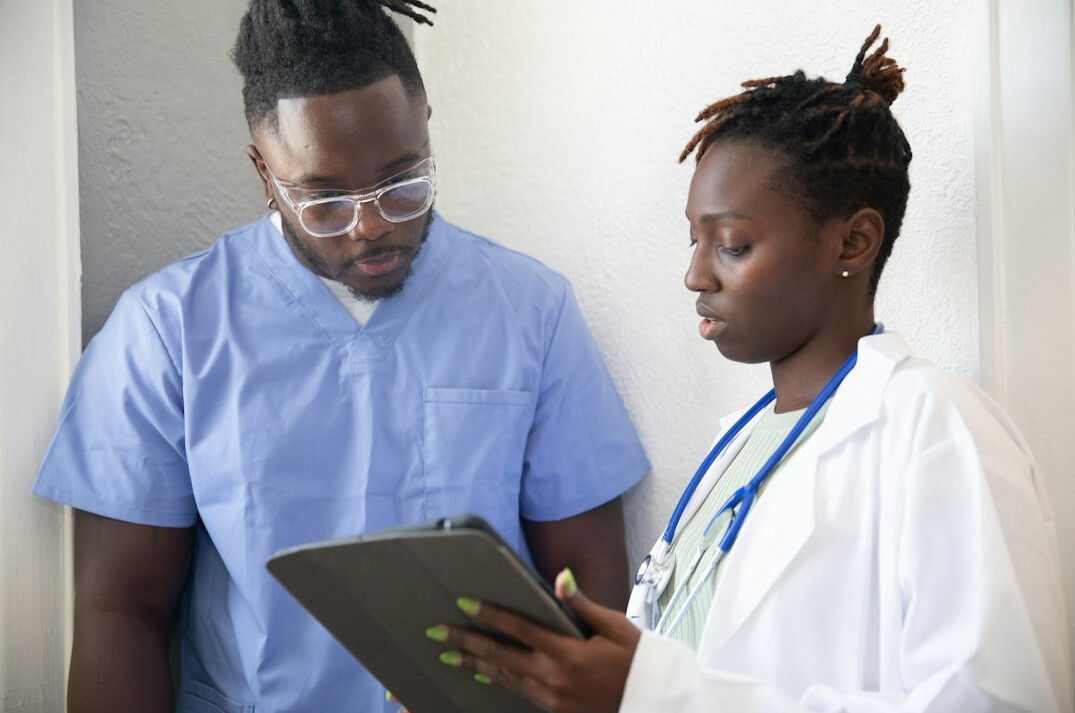 health professionals in training